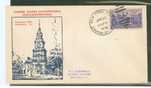 United States #835 On Cover