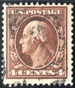 SC#377 4¢ Washington Single (1911) Used