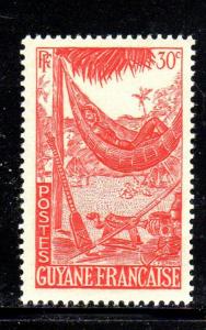 FRENCH GUIANA #193  1947  30c  HAMOCK     MINT  VF NH  O.G