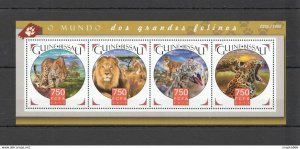 2015 Guinea-Bissau Animals Fauna Wild Cats 1Kb ** Stamps St1036