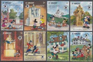 ST VINCENT #1322-39 DISNEY STAMPS CELEBRATING WASHINGTONs INT'L STAMP EXHIBITION