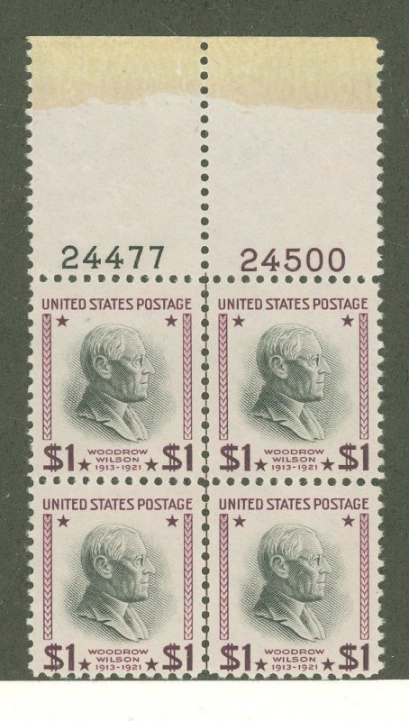 United States #832  Plate Block