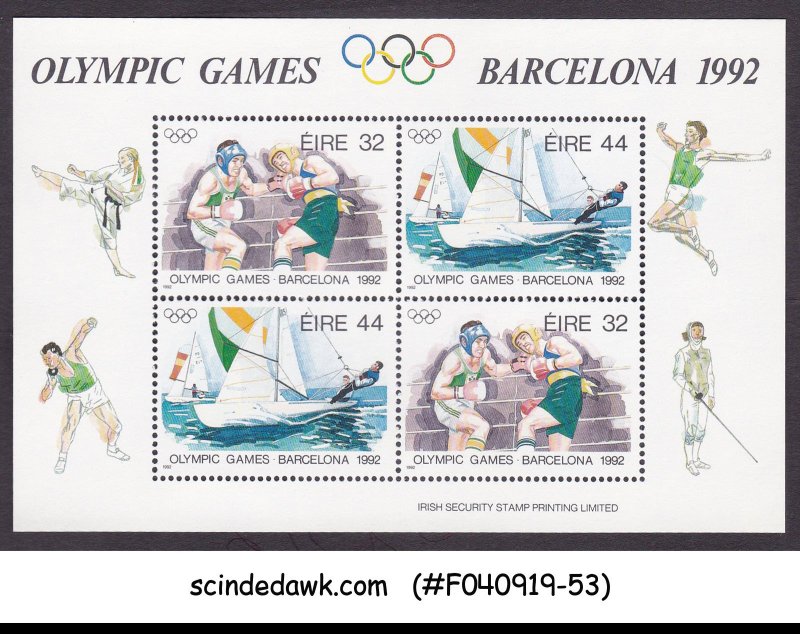 IRELAND - 1992 OLYMPIC GAMES BARCELONA - MIN. SHEET MNH