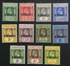 MOMEN: BARBUDA SG #1s-11s SPECIMEN 1922 MINT OG H LOT #61558