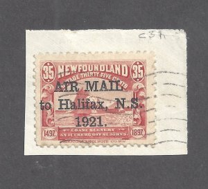 Canada NEWFOUNDLAND # C3h VF USED 35c AIR MAIL PERIOD AFTER 1921 BS26499