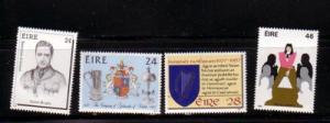 Ireland Sc 699-02 1987 Anniversaries stamp set mint NH