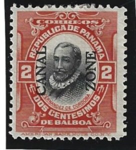 Canal Zone Scott #39 Mint 2c Overprint Type II Reading Up  2021 CV $8.00