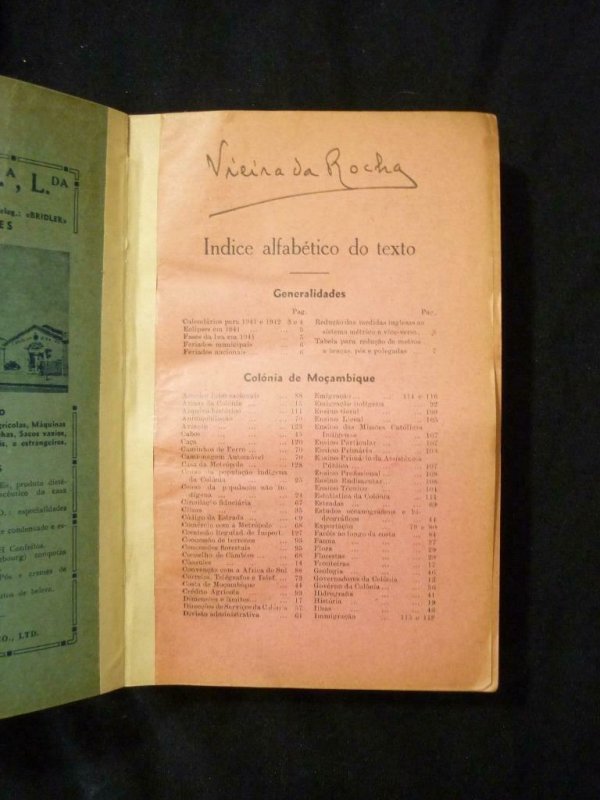 ANNUARIO DE LOURENCO MARQUES 1942 COLONIA DE MOCAMBIQUE - MOZAMBIQUE GUIDEBOOK