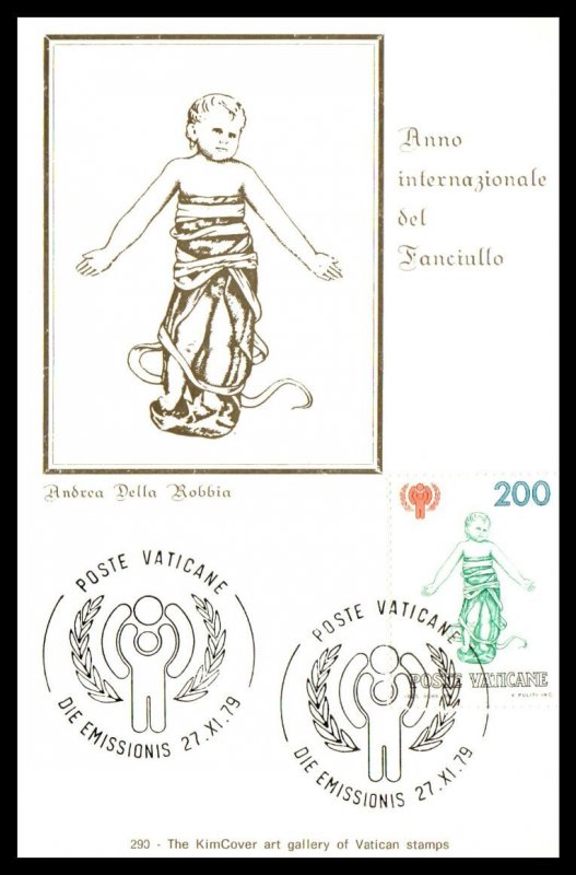 Vatican City 664-667 Set of Four Maxi Cards U/A FDC