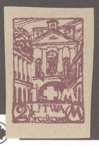 Cent. Lithuania, Scott #B20, MH