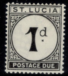 ST. LUCIA GV SG D3, 1d black, M MINT.