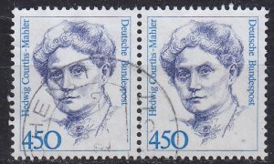 GERMANY BUND [1992] MiNr 1614 2er ( O/used ) Berühmte Frauen