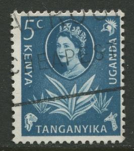 Kenya & Uganda - Scott 120 - QEII Definitive -1960 - Used - Single 5c Stamp