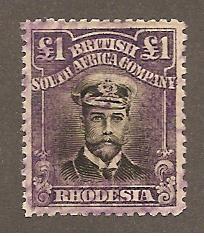 Rhodesia  Scott #138  Used revenue cancel  Scott CV $675.00