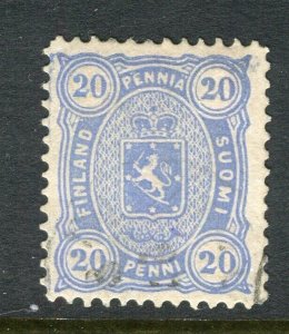 FINLAND; 1875-81 classic Helsingfors print issue used Shade of 20p.