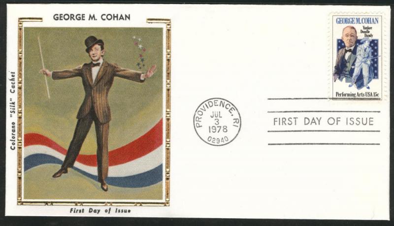 1756 Cohan FDC  on Colorano Silk Cache U/A