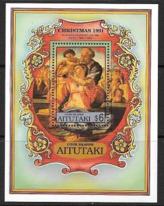 AITUTAKI SGMS627 1991 CHRISTMAS MNH