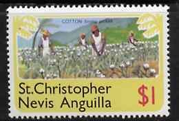 ST. CHRISTOPHER NEVIS ANGUILLA - 1978 - Picking Cotton -Perf 1v-Mint Neve...