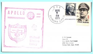 U.S. Navy Recovery Force Apollo 15 U.S.S. Okinawa FDC