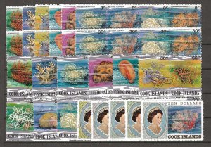 COOK ISLANDS 1980/2 SG 713/89 USED Cat £100