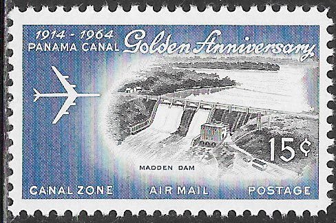 Canal Zone C38 MNH - Jet over Madden Dam