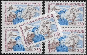 St Pierre & Miquelon #584 MNH Stamp - Le Baron - Wholesale X 5