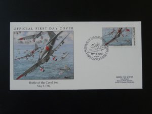 world war II ww2 Pacific War battle of Coral Sea aviation FDC Marshall 1992