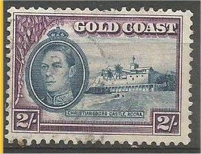 GOLD COAST, 1938, used 2sh, King George VI, Scott 125