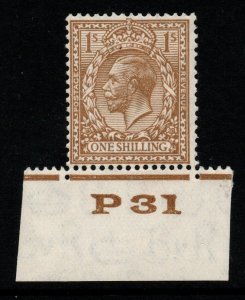 GB SG429 N45(2) 1924 1/= BUFF-BROWN CONTROL P31 MTD MINT