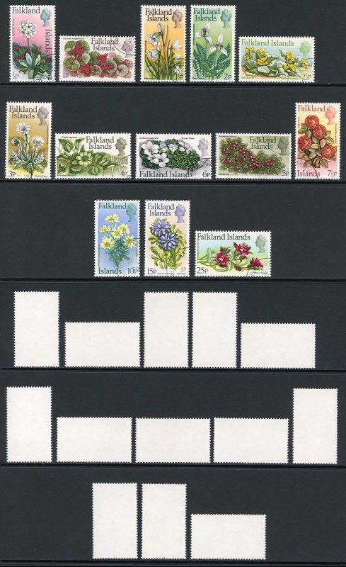 Falkland Is SG276/88 1972 Set of 13 Cat 38 pounds