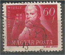 HUNGARY, 1947, used 60f, Mihaly Tancsics, Scott 822