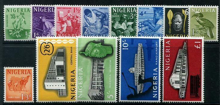 HERRICKSTAMP NIGERIA Sc.# 101-13 Definitives Mint NH Stamps