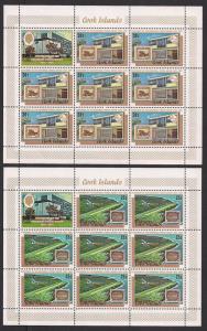 COOK ISLANDS SC# 408-11 VF MNH 1974 SHEETS/8