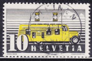 Switzerland 237 Mobile Post Office Bus 1937