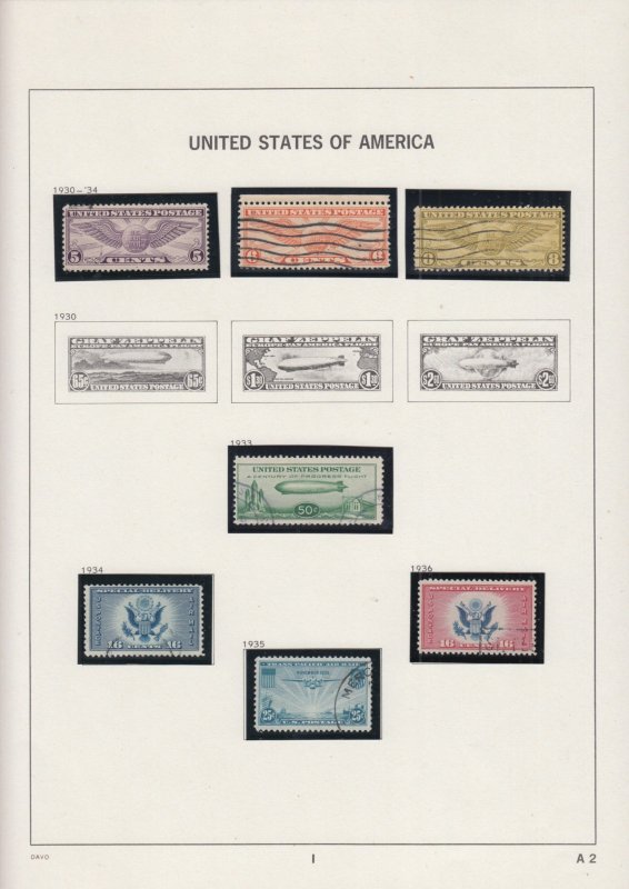 US Collection 1870-1992 Used in 2 Hingeless Davo's Albums