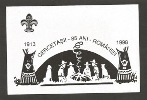1996 Romania Boy Scouts postcard Cersetasii Romaniei 85 Ani