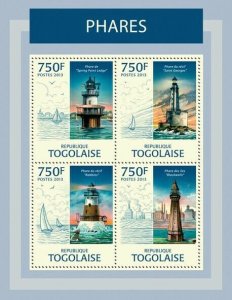 2013 TOGO MNH. LIGHTHOUSES  |   Y&T Code: 3204-3207  |  Michel Code: 4926-4929