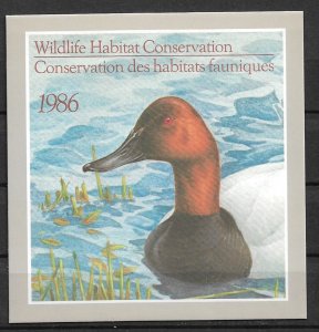 1985 Canada FWH2 Wildlife Conservation Booklet MNH