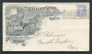 1894 William Stahl Spraying Outfits Quincy, Illinois - Great Illustration!