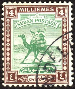 1927, Sudan 4m, Used, Sc 39