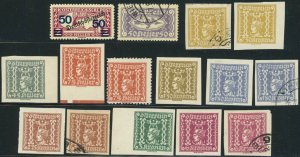 Austria #P48-P55 #QE7-QE8 Special Handling Newspaper Stamps Used Mint LH NH