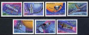 TANZANIA - 1994 - Space Research - Perf 7v Set - Mint Never Hinged