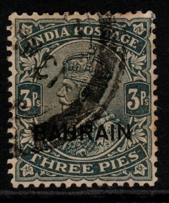 BAHRAIN SG1 1933 3p SLATE USED