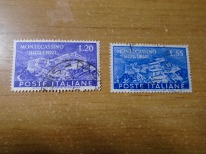 Italy  #  579-80  used