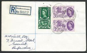 GB WALES 1961 Reg cover ex National Eisteddfod :Mobile Post Office B cds...88740