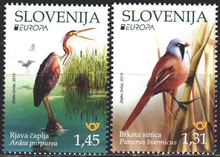 Slovenia. 2019. Birds, Europe-Sept. MNH.