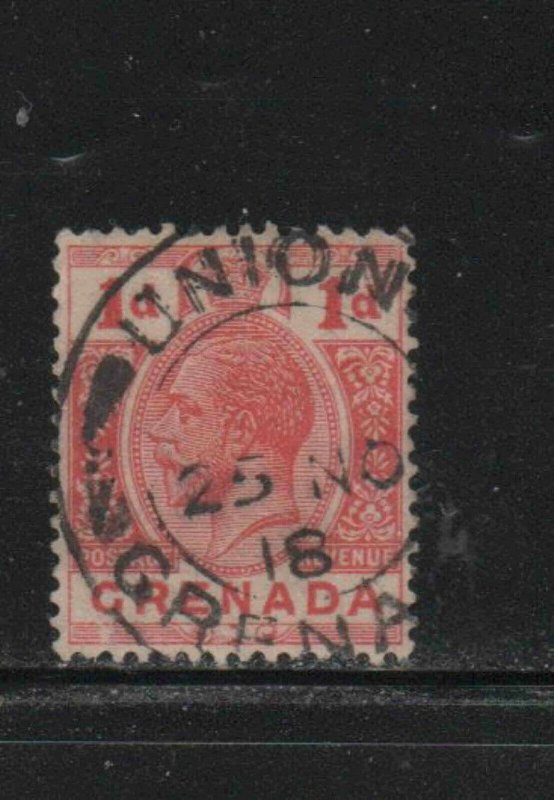 GRENADA #80  1913  1p  KING GEORGE V       F-VF  USED  g