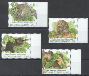 A1240 1997 Solomon Islands Fauna Wild Animals Phalanger #937-40 1Set Mnh