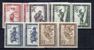 Austria 1946 Austria Prize Race Fund MHN vertical pairs