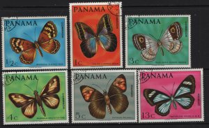 PANAMA    483-483e   USED BUTTERFLIES SET